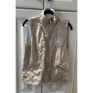 Ralph Lauren Vest Full Zip Pockets‎ Lightweight Layering Tan Size Small